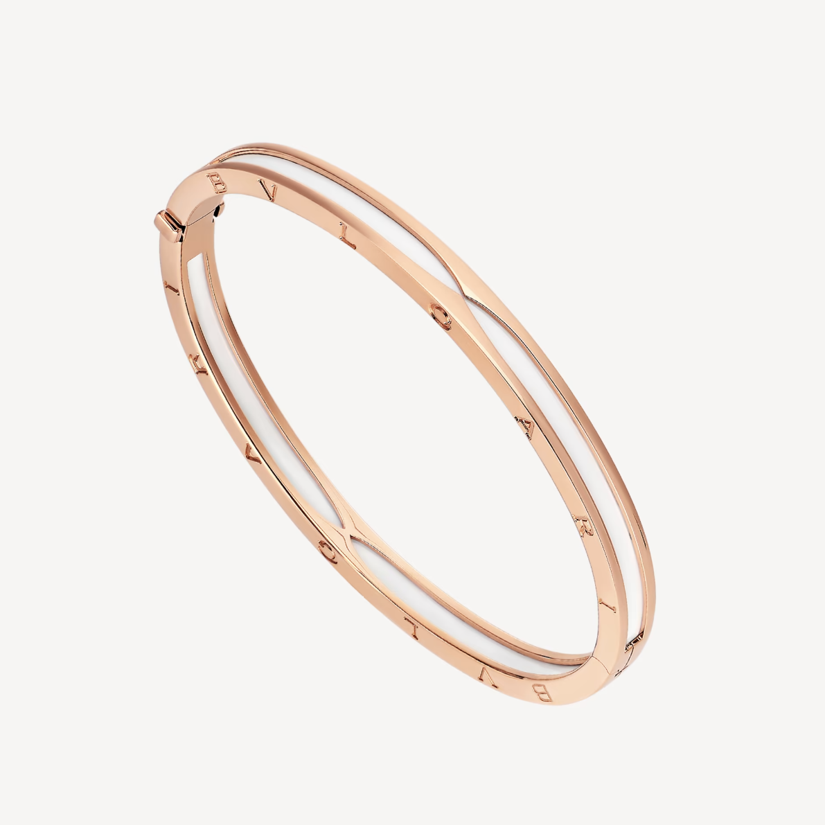 [⭐DORISW]ZERO 1 PINKGOLD MIT WEISSEM KERAMIKARMBAND