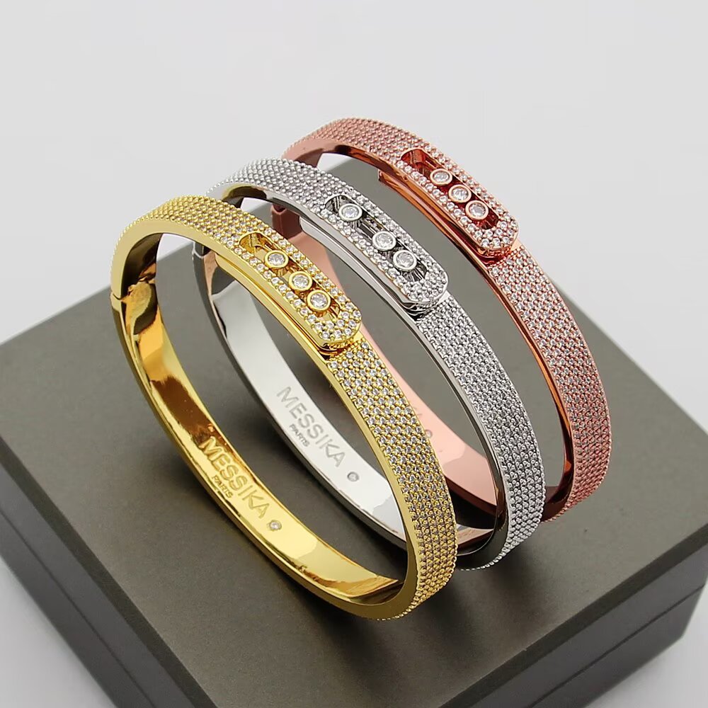 [⭐DORISW]Move Noa Full Pavé Diamond Bangle Bracelet