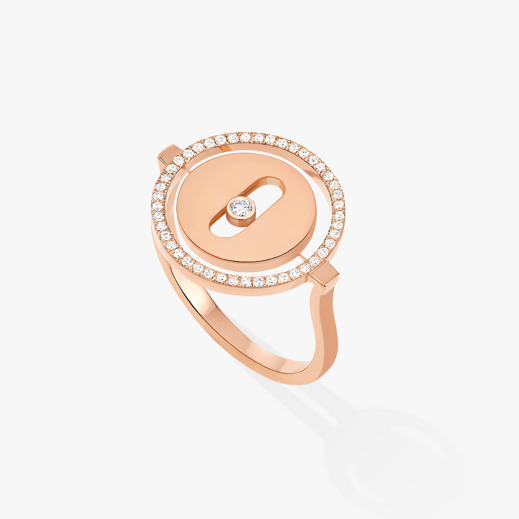 [[⭐DORISW] ]  MOVE PINK GOLD DIAMOND RING