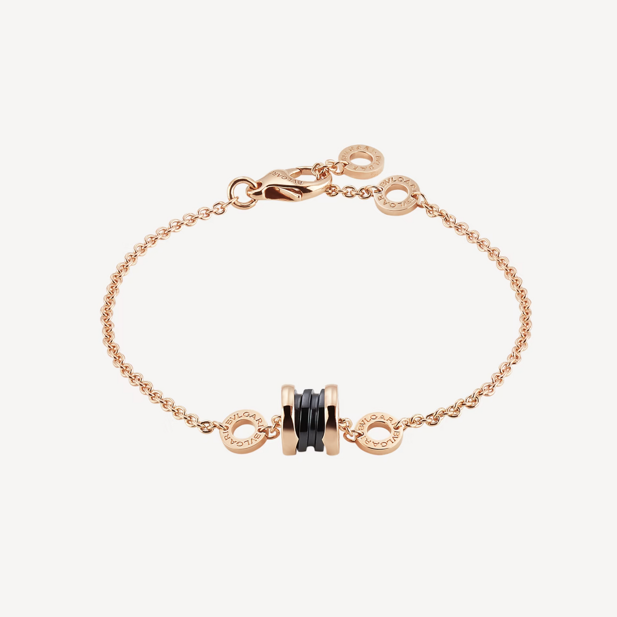[⭐DORISW]ZERO 1 SOFT PINK GOLD AND BLACK CERAMIC BRACELET
