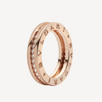 [⭐DORISW]ZERO 1 ONE-BAND PAVED DIAMONDS ON THE SPIRAL RING