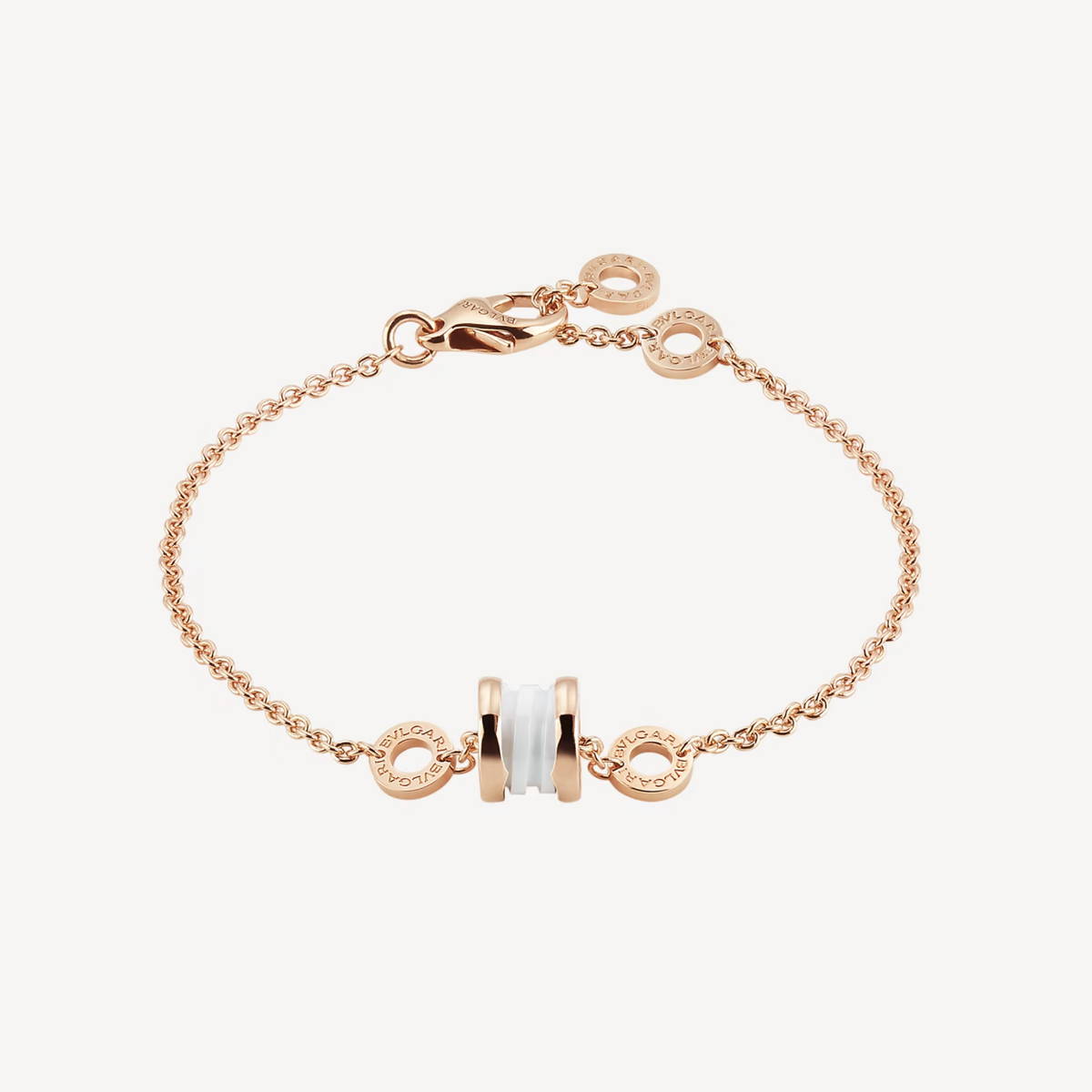 [⭐DORISW]ZERO 1 SOFT PINK GOLD AND WHITE CERAMIC BRACELET