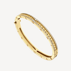 [⭐DORISW]ZERO 1 SPIRAL AND PAVED DIAMOND GOLD BRACELET