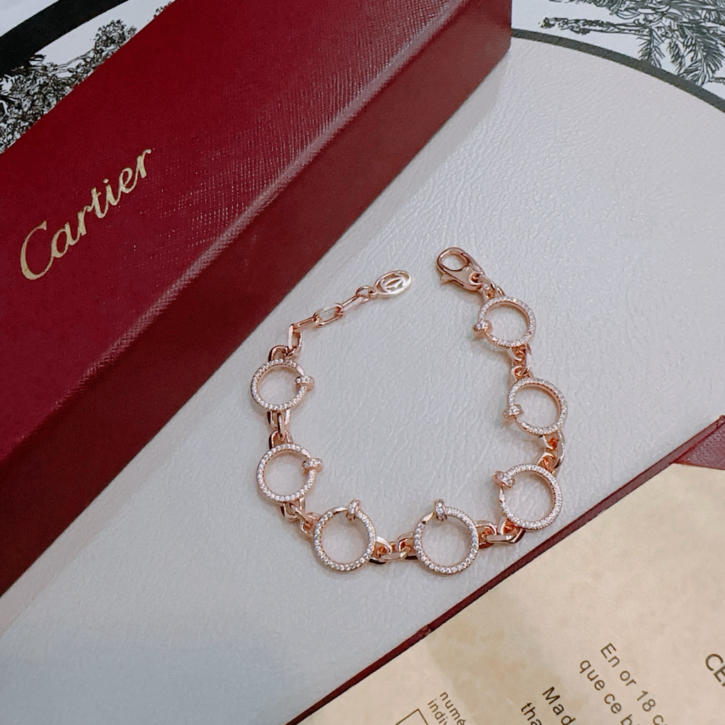 [⭐DORISW] ARMBAND LOVE&JUSTE MIT DIAMANTEN