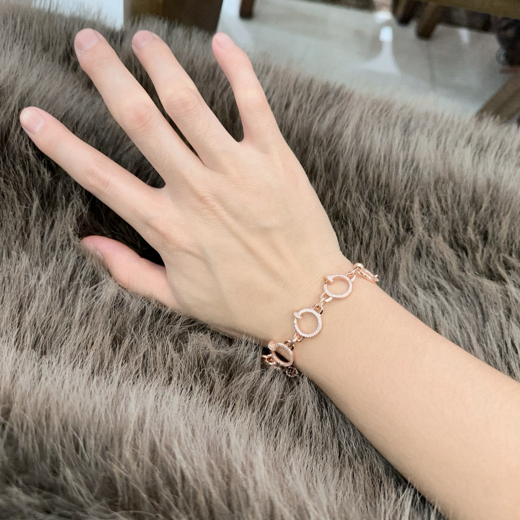 [⭐DORISW] ARMBAND LOVE&JUSTE MIT DIAMANTEN