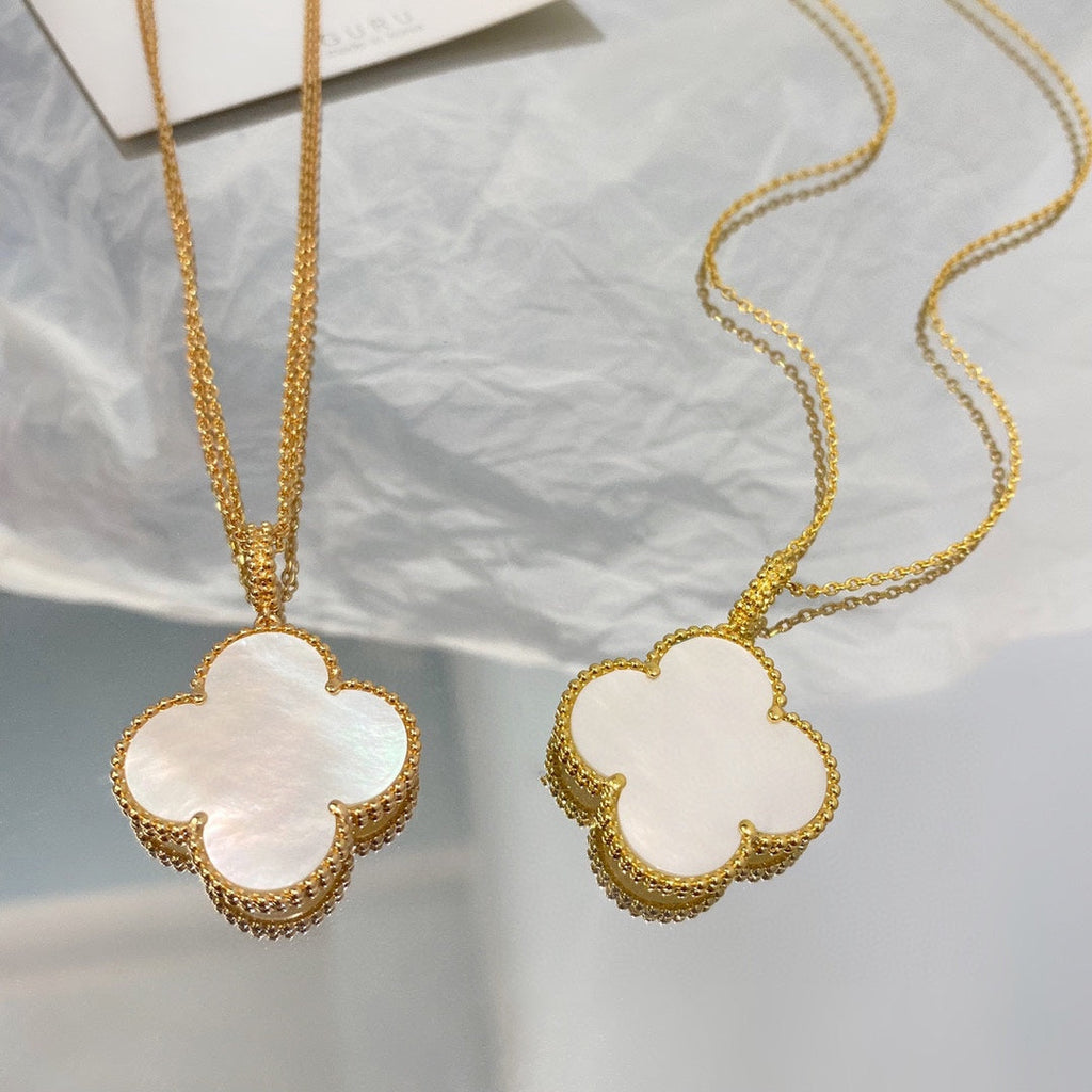 [⭐DORISW] CLOVER 25MM MOP LARGE PENDANT NECKLACE