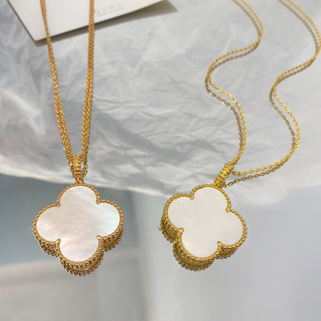 [⭐DORISW] CLOVER 25MM MOP LARGE PENDANT NECKLACE