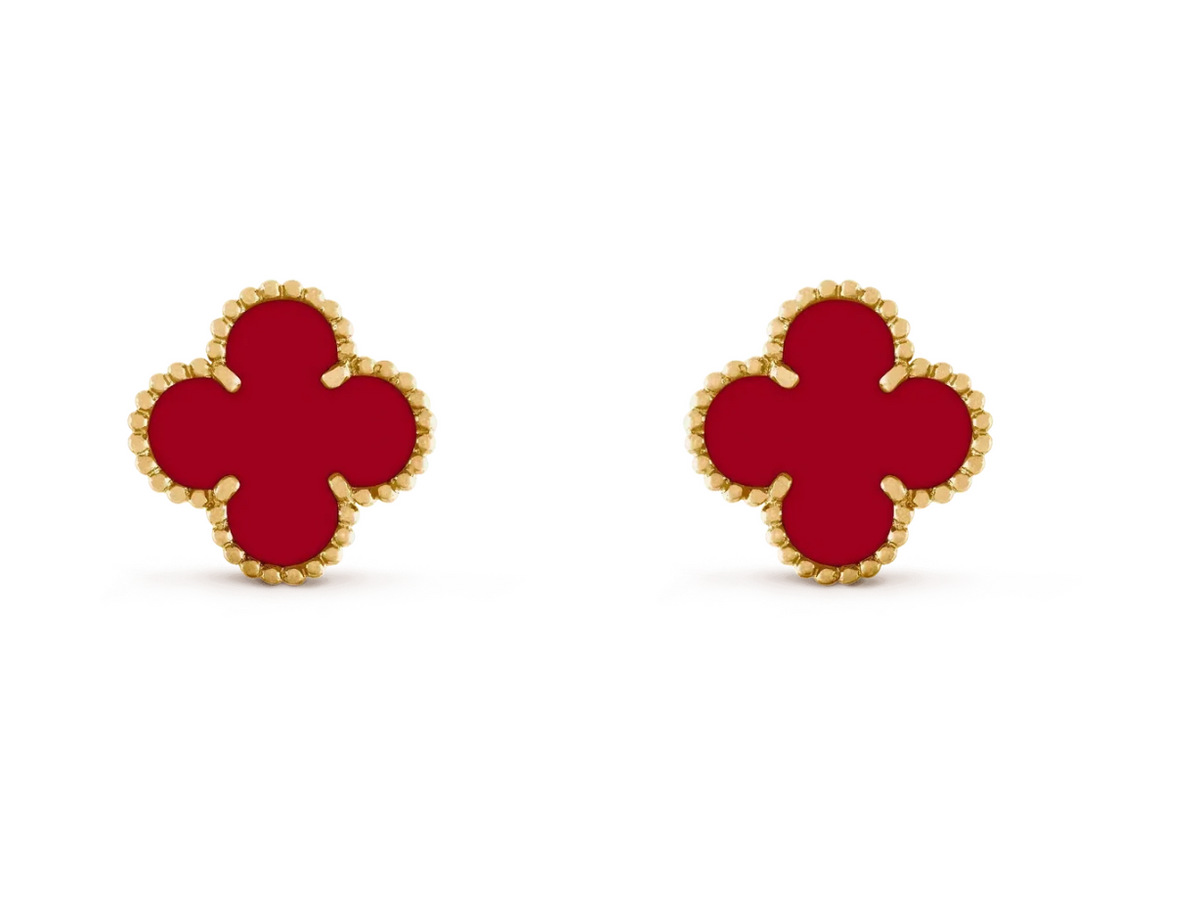 [[⭐DORISW] ] CLOVER 20MM OHRRINGE AUS ROTEM ACHAT