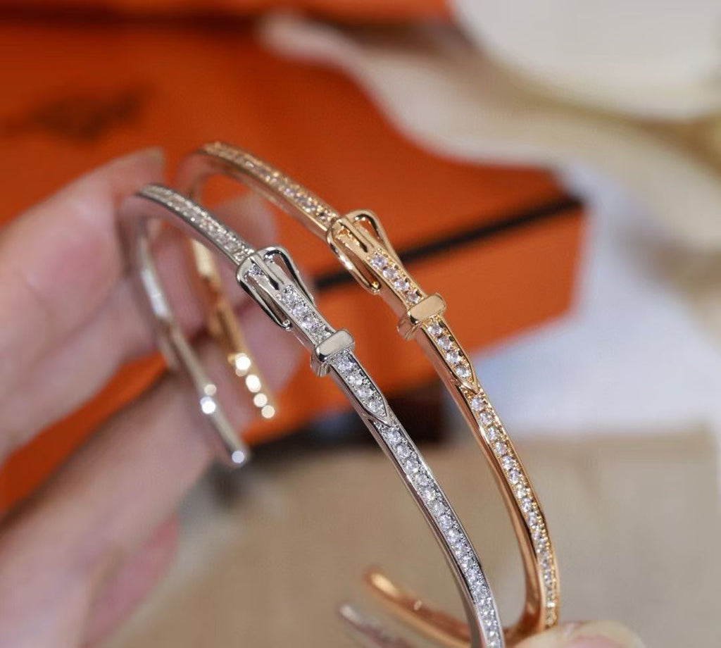[[⭐DORISW] ] DIAMANTBESETZTES ARMBAND DREIFARBIG