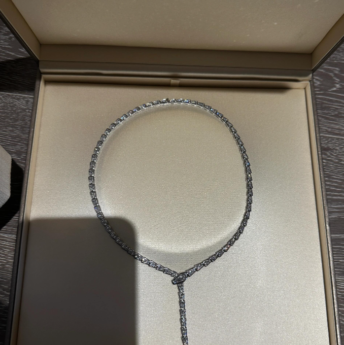 [⭐DORISW]NEU! SERPENT DIAMANT-HALSKETTE
