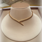 [⭐DORISW]NEW！SERPENT DIAMOND NECKLACE