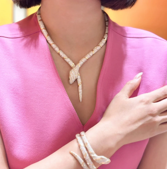 [⭐DORISW]HAUTE COUTURE GOLD-SCHLANGENHALSKETTE