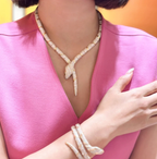[⭐DORISW]HAUTE COUTURE GOLD-SCHLANGENHALSKETTE