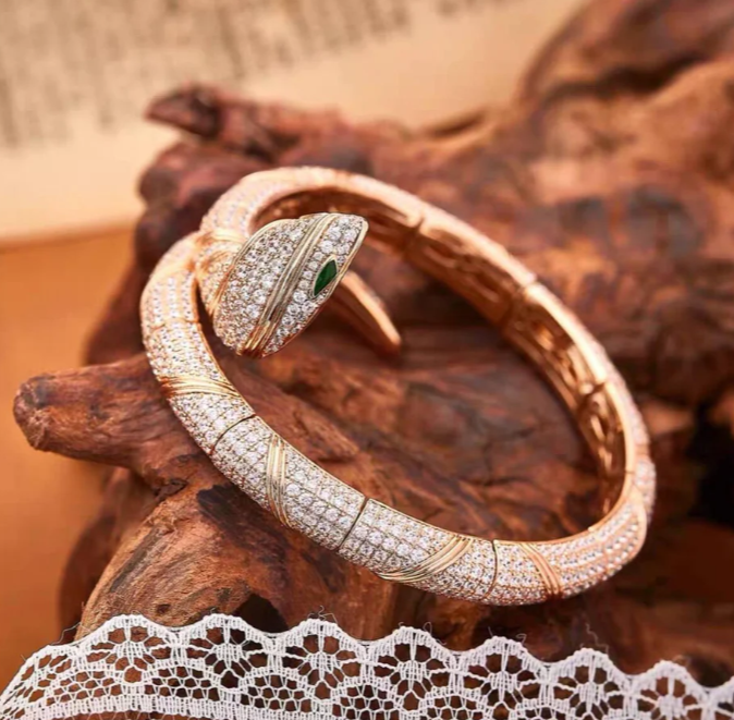 [⭐DORISW]HAUTE COUTURE GOLD-SERPENTI-ARMBAND