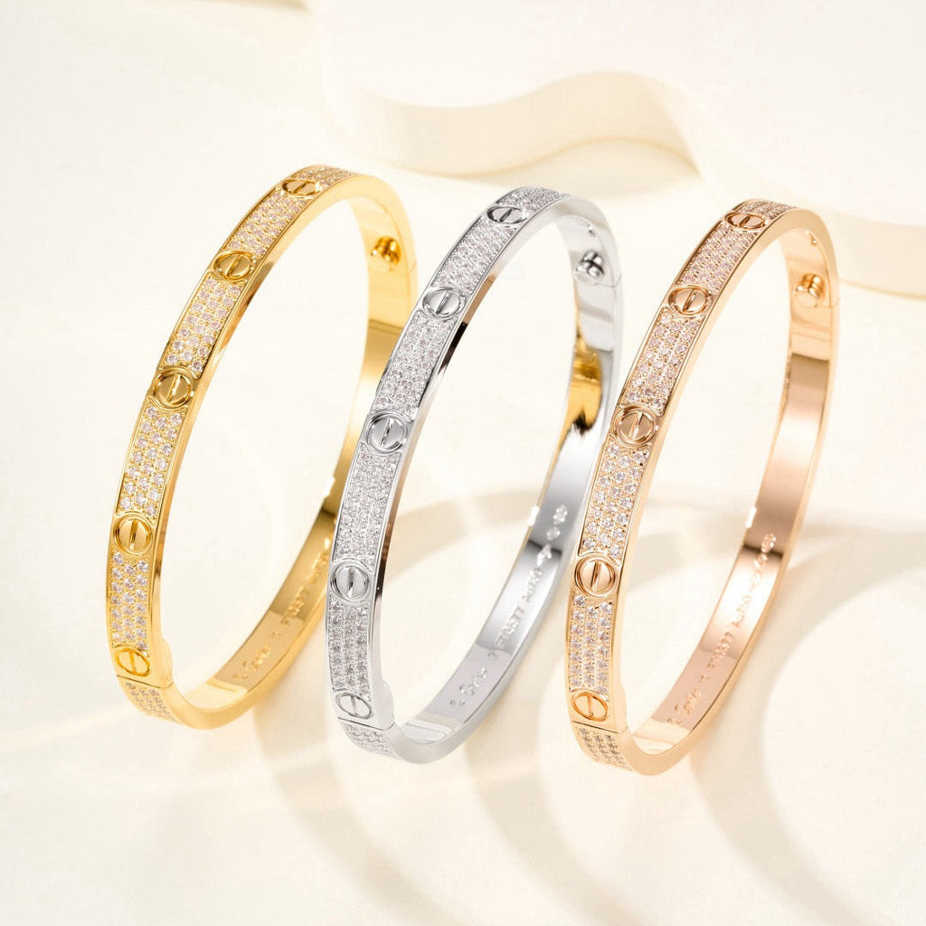 [⭐DORISW] LOVE BRACELET 4.8MM DIAMOND-PAVED