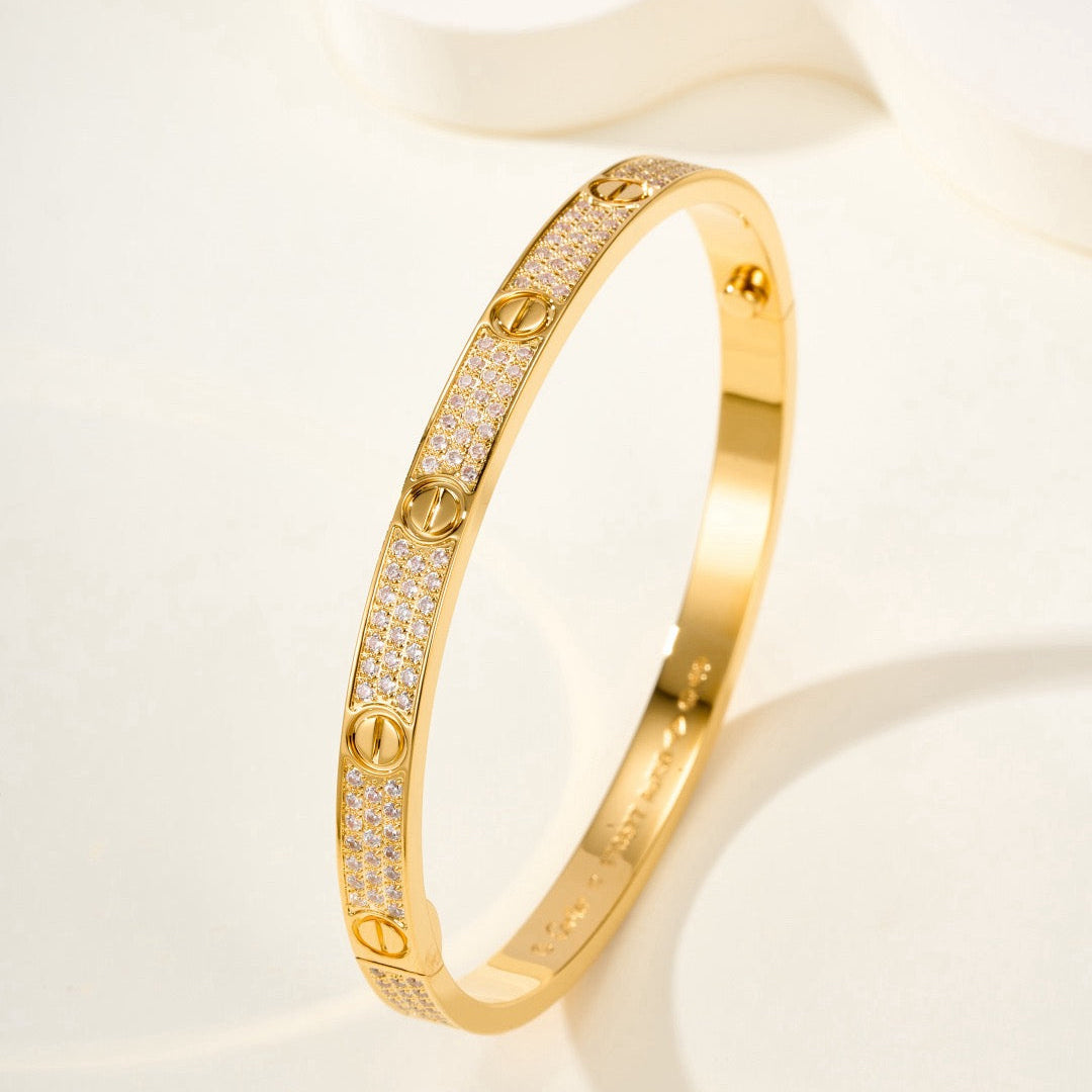 [⭐DORISW] LOVE ARMBAND 4,8 MM MIT DIAMANT-PAVÉ