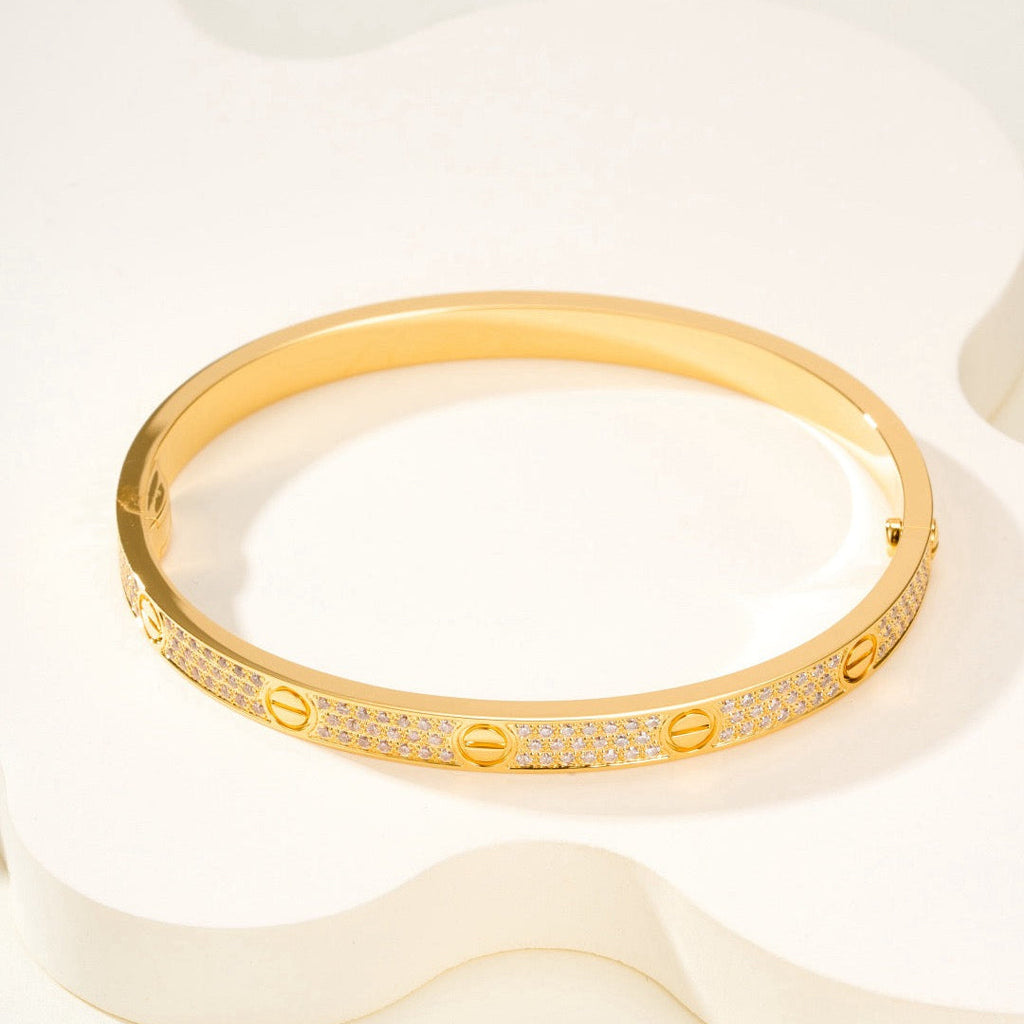 [⭐DORISW] LOVE BRACELET 4.8MM DIAMOND-PAVED