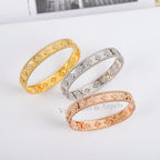 [⭐DORISW] KLEEBATT-ARMBAND 8MM DIAMANTEN