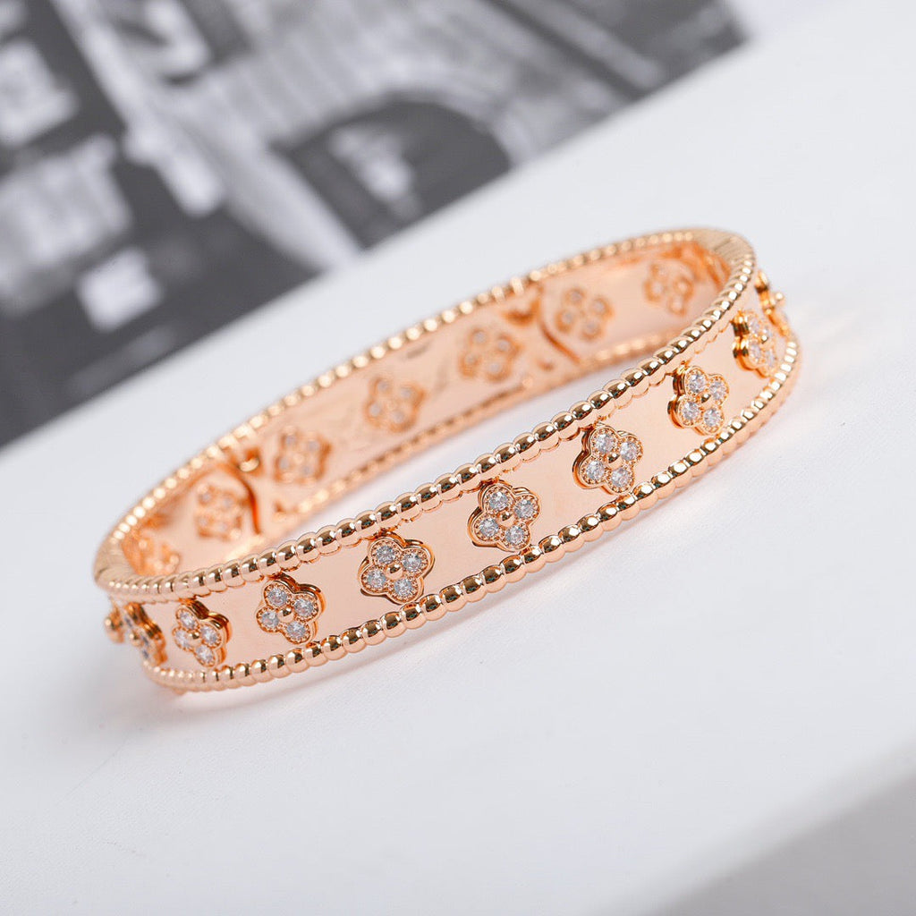 [⭐DORISW] KLEEBATT-ARMBAND 8MM DIAMANTEN