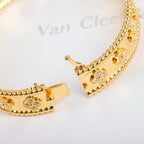 [⭐DORISW] KLEEBATT-ARMBAND 8MM DIAMANTEN