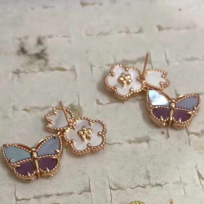[[⭐DORISW] ] 26 NEW CLOVER LUCKY LIGHT PURPLE SET