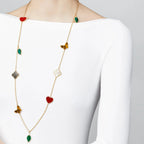 [[⭐DORISW] ] Lucky Alhambra lange Halskette-12 Designs