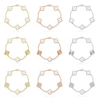 [[⭐DORISW] ]NEUE CLOVER WHITE PEARL MOP 5-MOTIV ARMBAND-KOLLEKTION