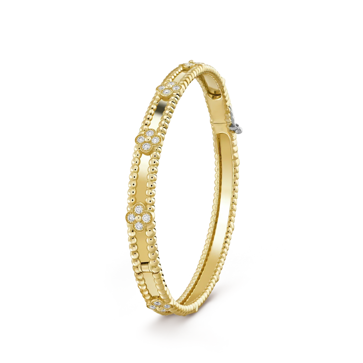 [⭐DORISW] クローバーブレスレット 4MM ダイヤモンド