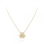 [⭐DORISW] BLUMEN-DIAMANT-HALSKETTE