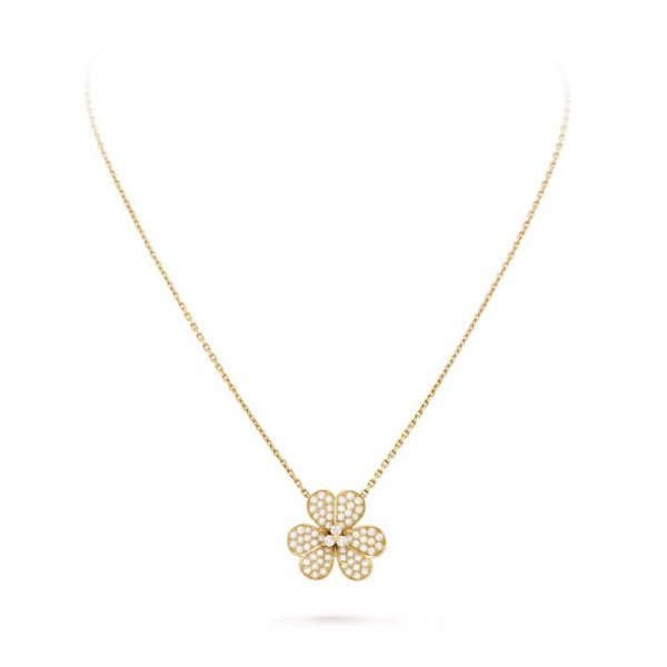 [⭐DORISW] BLUMEN-DIAMANT-HALSKETTE