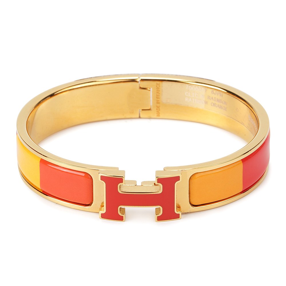 [⭐DORISW] H-ARMBAND ORANGE REGENBOGEN KERAMIK