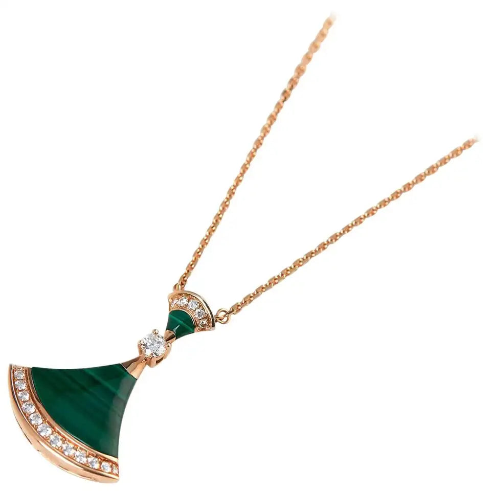 [⭐DORISW]DREAM NECKLACE MALACHITE DIAMOND