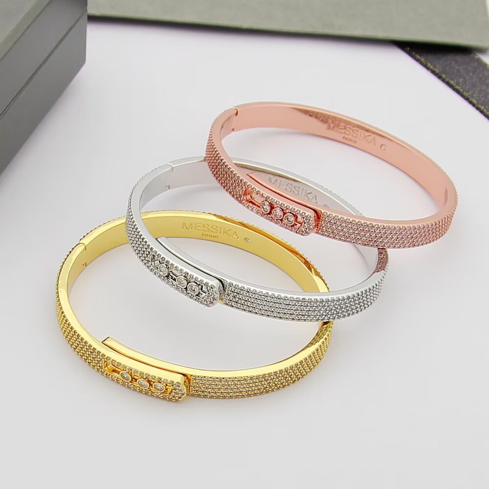 [⭐DORISW]Move Noa Armreif mit Diamant-Vollpavé
