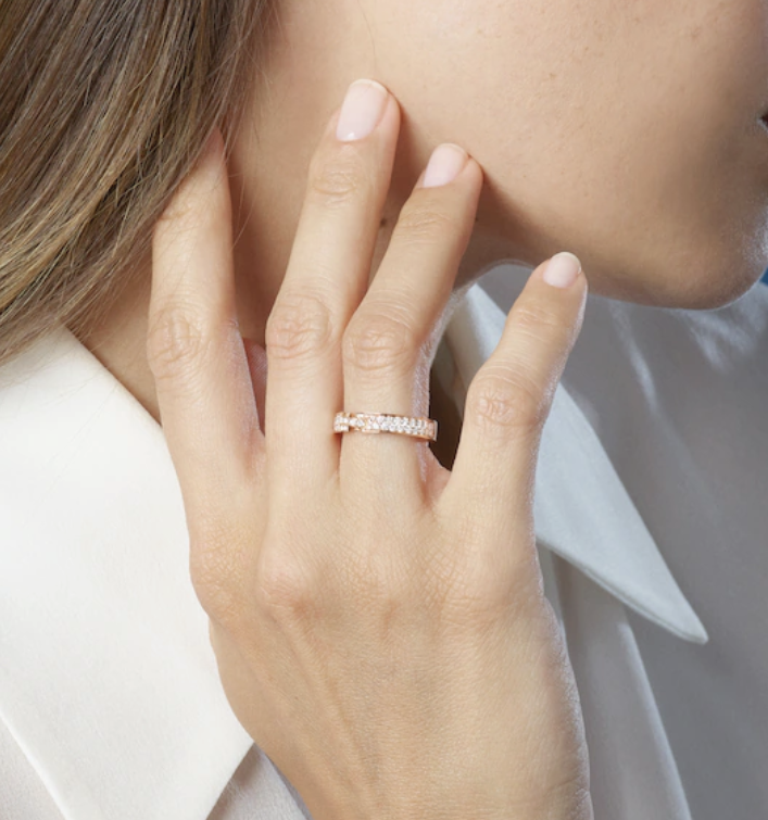 [⭐DORISW] ALLIANCE LIENS VIDENCE PAVED DIAMOND 4MM RING