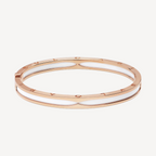 [⭐DORISW]ZERO 1 PINKGOLD MIT WEISSEM KERAMIKARMBAND