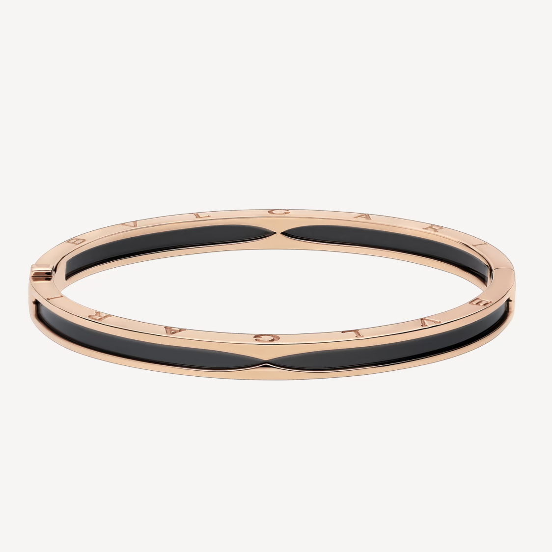 [⭐DORISW]ZERO 1 PINKGOLD MIT ARMBAND AUS SCHWARZER KERAMIK