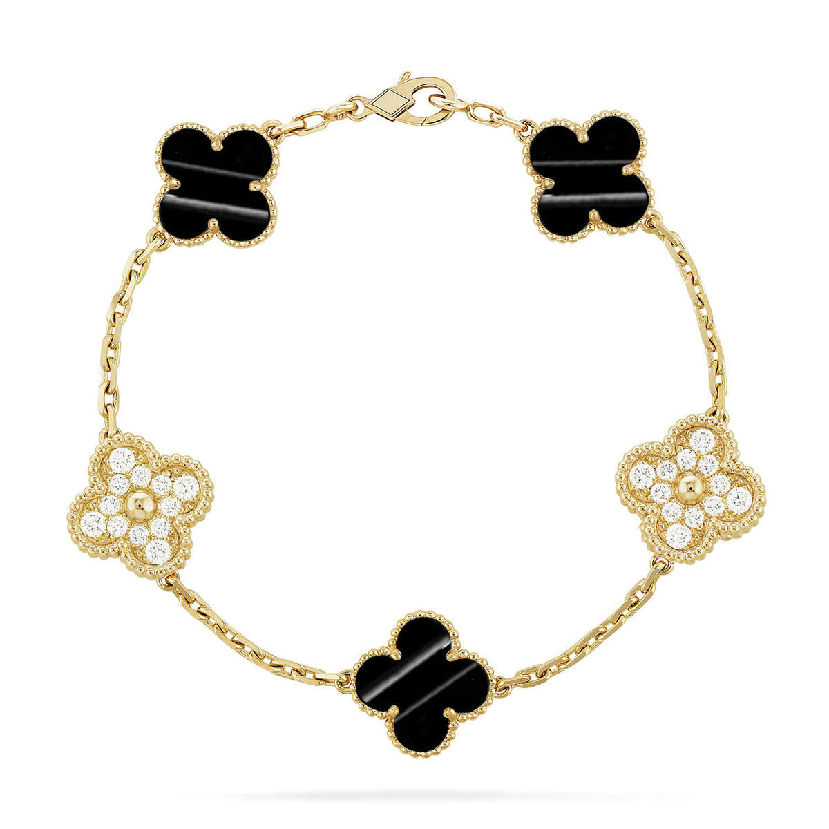 [[⭐DORISW] ]New  CLOVER 5 MOTIF PULSAR STONE BRACELET COLLECTION