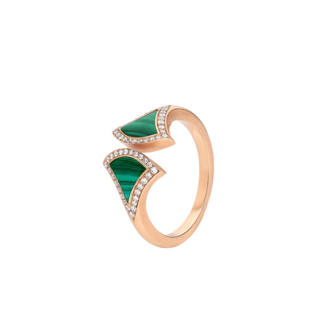 [⭐DORISW]DREAM MALACHIT DIAMANT-OFFENER RING