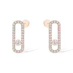 [[⭐DORISW] ] MOVE UNO DIAMANT-OHRSTECKER MIT PAVÉ-FASSUNG