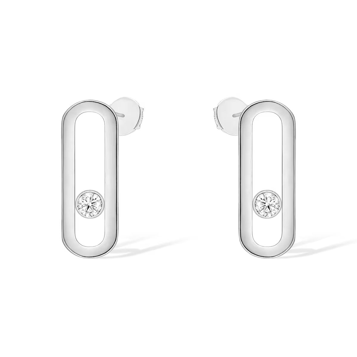 [[⭐DORISW] ] MOVE UNO KLEINE OHRRINGE MIT 1 DIAMANT
