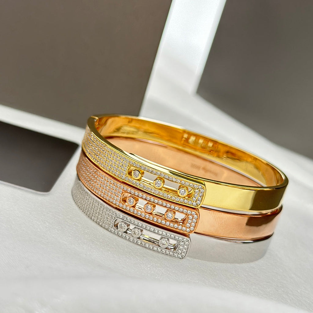 [⭐DORISW]Move Noa Armreif aus Roségold mit Pavé-Diamanten