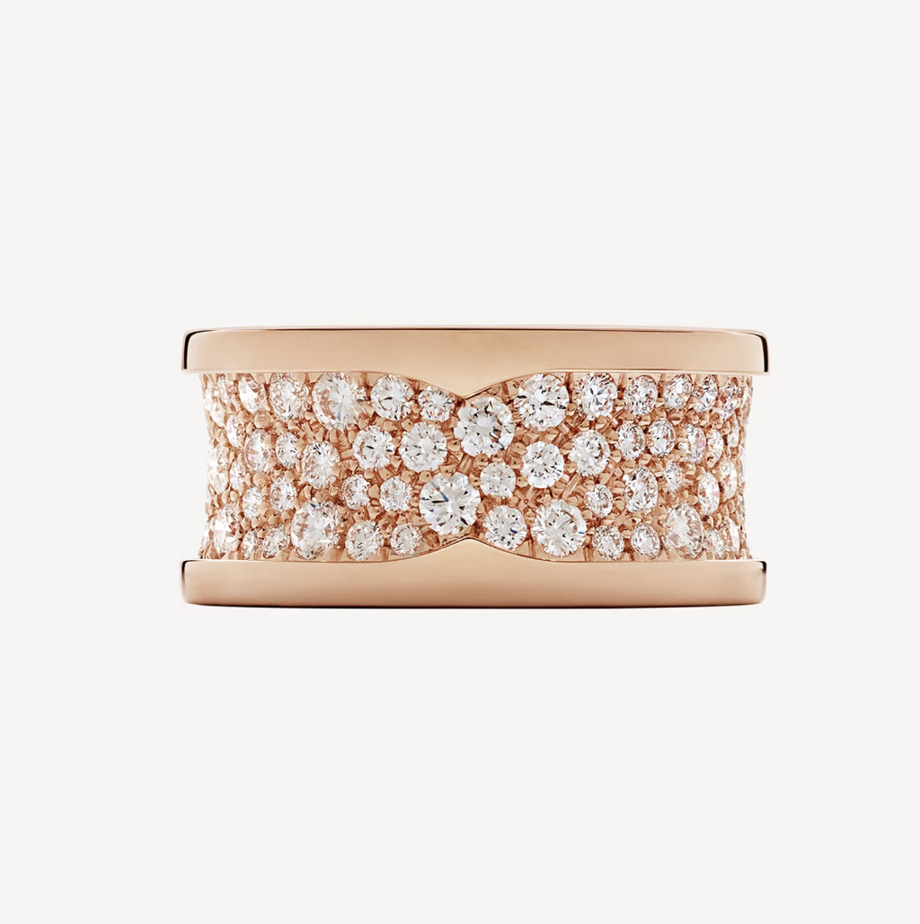 [⭐DORISW]ZERO 1 MIT DIAMANTBESATZ AM SPIRALRING