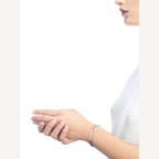 [⭐DORISW]ZERO 1 SPIRAL-LOGO-ARMBAND SILBER