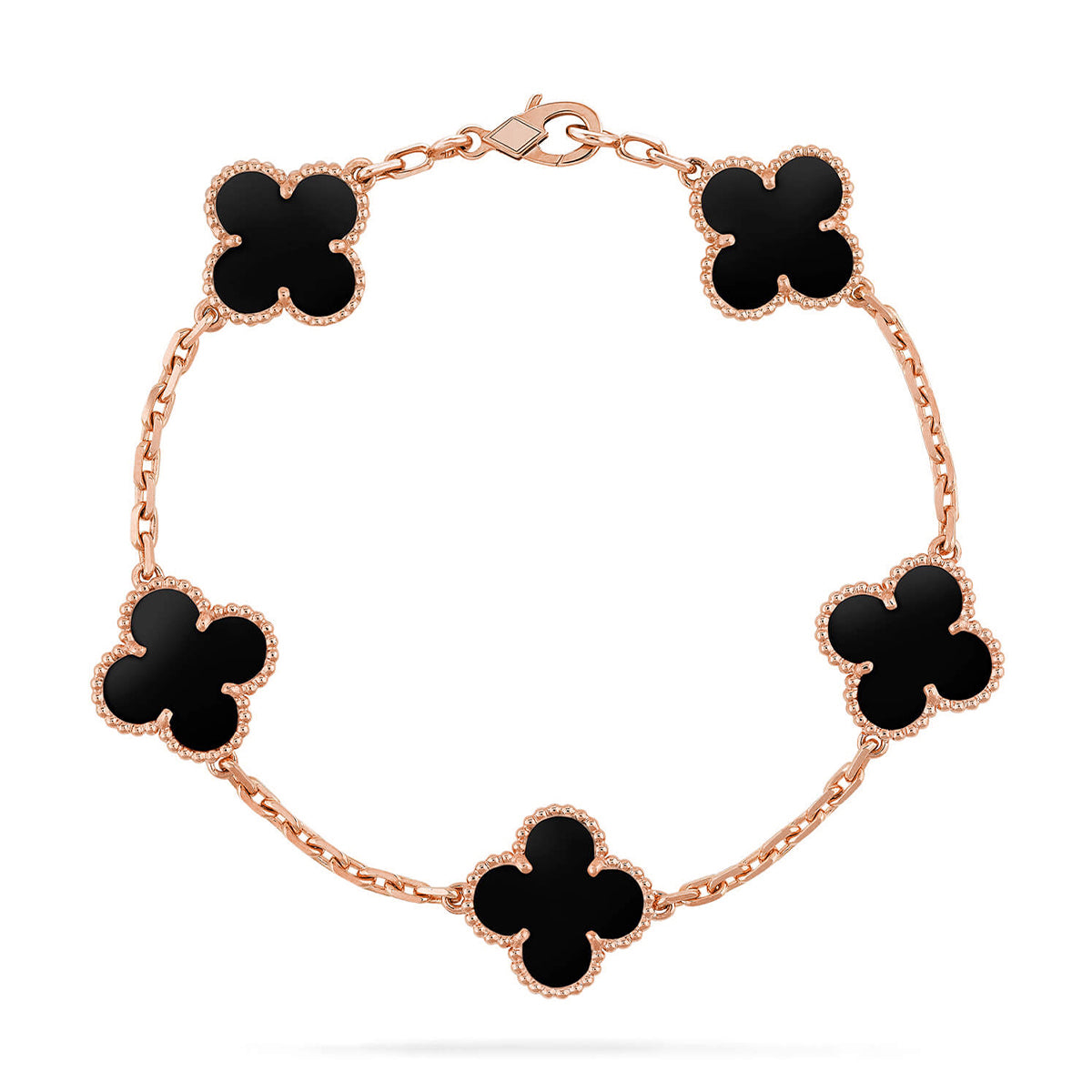 [[⭐DORISW] ]New CLOVER 5 MOTIF ONYXS BRACELET COLLECTION
