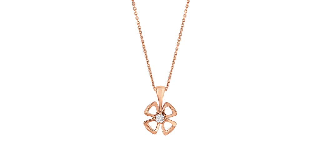 [⭐DORISW]FIOREVER HALSKETTE MIT DIAMANT-MITTELSTEIN