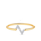 [⭐DORISW] VOLTE UPSIDE DOWN GOLD-DIAMANTARMBAND