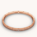 [⭐DORISW]ZERO 1 SPIRAL AND PAVED DIAMOND PINK GOLD BRACELET