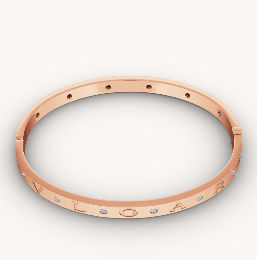 [⭐DORISW]ZERO 1 PINK GOLD 12 DIAMONDS BRACELET
