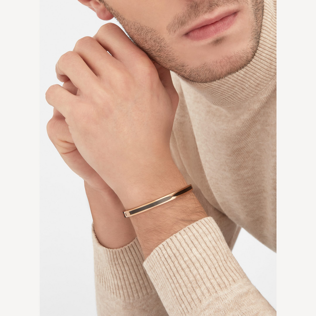 [⭐DORISW]ZERO 1 PINKGOLD MIT ARMBAND AUS SCHWARZER KERAMIK