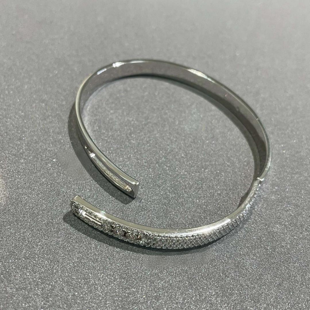 [⭐DORISW]Move Noa Armreif aus Roségold mit Pavé-Diamanten